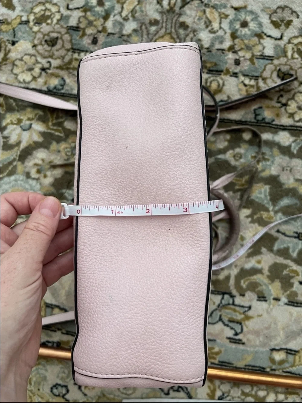 Rebecca Minkoff Blush Pink Leather Mini small Satchel bag handbag used!!!